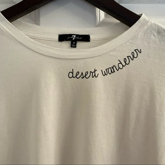 7 for All Mankind Desert Wanderer T-Shirt - NWT - Size Medium - Picture 4 of 9